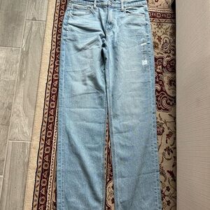 American Eagle Outfitters Super High Rise Straight Leg Jeans size 8 Long NWT